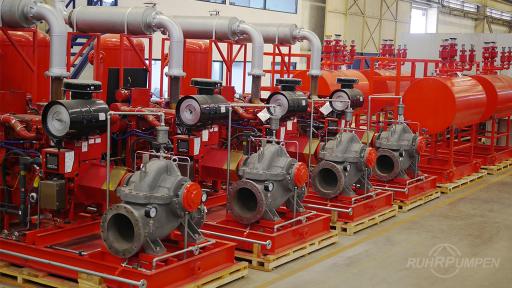 RP水平消防泵用于炼油厂